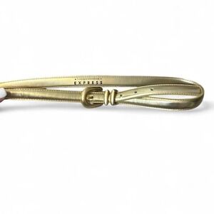 Vintage Express Thin Gold Belt‎